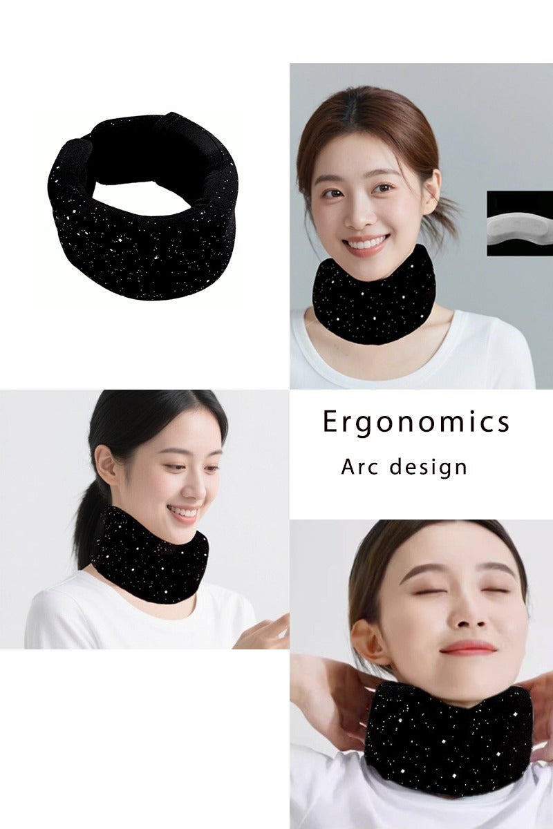 rocooart Neck Support, Soft Foam Neck Support Comfortable ice Silk Material, Universal Velcro Neck Support for everyone - Image 5
