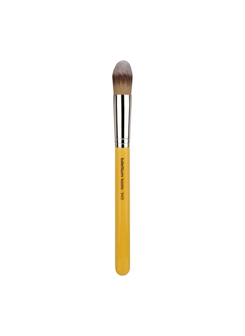 Bdellium Tools Professional Makeup Brush - Studio Series 949 Pointed Foundation - With Soft Synthetic Fibers, For Foundation & Concealing (Yellow, 1pc)