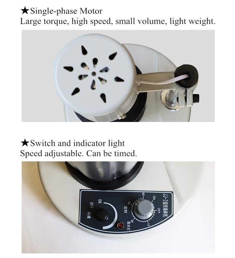 cheekyglo High Speed Homogenizer Mixer Tissue Masher Machine Adjustable 12000RPM 1000ml Lab Disperser Emulsifier Homogenizing Machine (110V)110V - Image 3