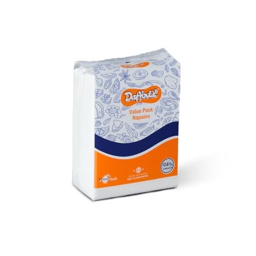 DAFFODIL Tissue Paper Napkins - 8 Packs (60 Pulls/Pack, Total 480 Pulls) Soft Tissue Paper, High Absorbent Paper Napkin, Perfect for Daily Use, Parties, and Dining Essentials. - Image 1