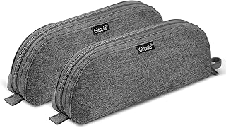 Gloppie Pencil Case Gray Pencil Boxes for Kids Pen Case Small Pen Bag Simple Pencil Bags with Zipper Cute Pencil Pouch - Image 1