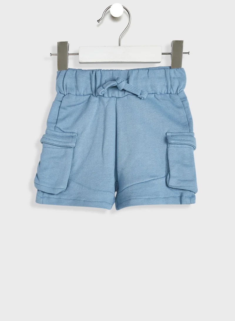 GUESS Infant Striped T-Shirt & Shorts Set