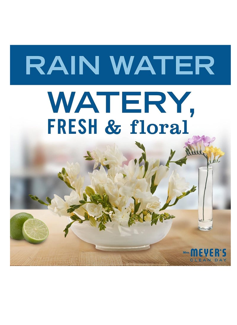Mrs. Meyer's Clean Day - MRS. MEYER'S CLEAN DAY Hand Soap, Made with Essential Oils, Biodegradable Formula, Rain Water, 12.5 fl. oz - Pack of 3 - Image 1