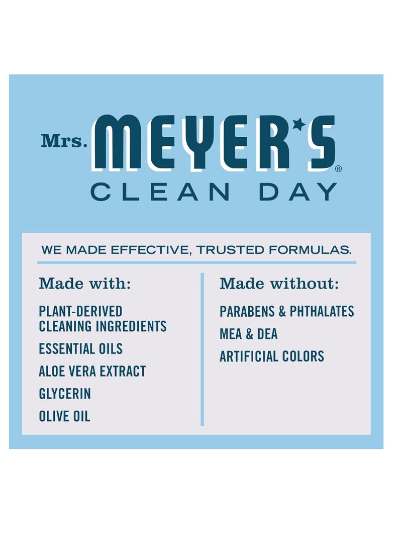 Mrs. Meyer's Clean Day - MRS. MEYER'S CLEAN DAY Hand Soap, Made with Essential Oils, Biodegradable Formula, Rain Water, 12.5 fl. oz - Pack of 3 - Image 1
