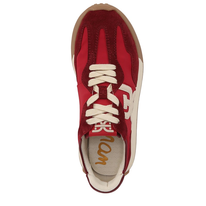 Sam Edelman Women's Langley Sneaker Deep Scarlet 7.5 Medium - Image 5