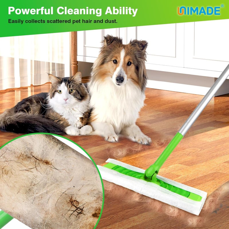 مناديل تنظيف جافة من ، عدد 52 قطعة، مناسبة لاستخدامها مع مكنسة Swiffer – مناديل تنظيف قابلة للتخلص لتنظيف الغبار عن الأرضيات الخشبية. - Image 2