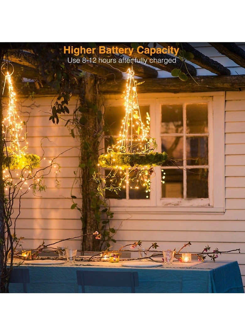 Solar Garden Light, 20m, 200LED, 8 Modes, Waterproof, Copper Wire, For Garden, Party, Wedding, Driveway, Home, Travel - Image 2