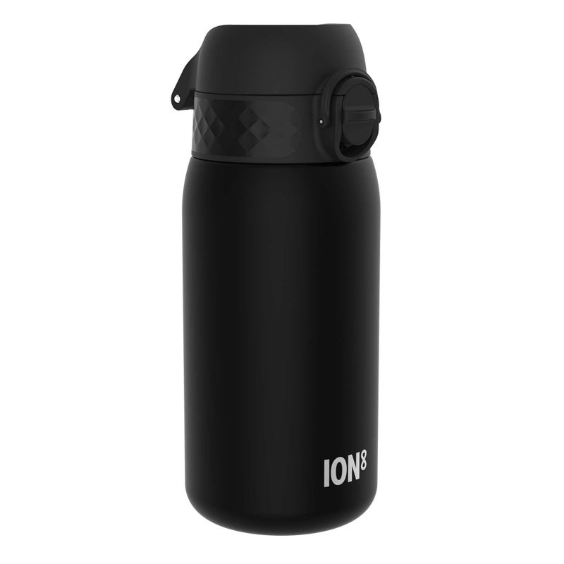 ion8 Ion8 Sport Water Bottle- Leakproof and BPA-free Water Bottle - Fits in Lunch Boxes  Handbags  Car Cup Holders  Backpacks and Bike Holders  12 oz / 350 ml (Pack of 1) - OneTouch 2.0 - Black 2.0  - Image 1
