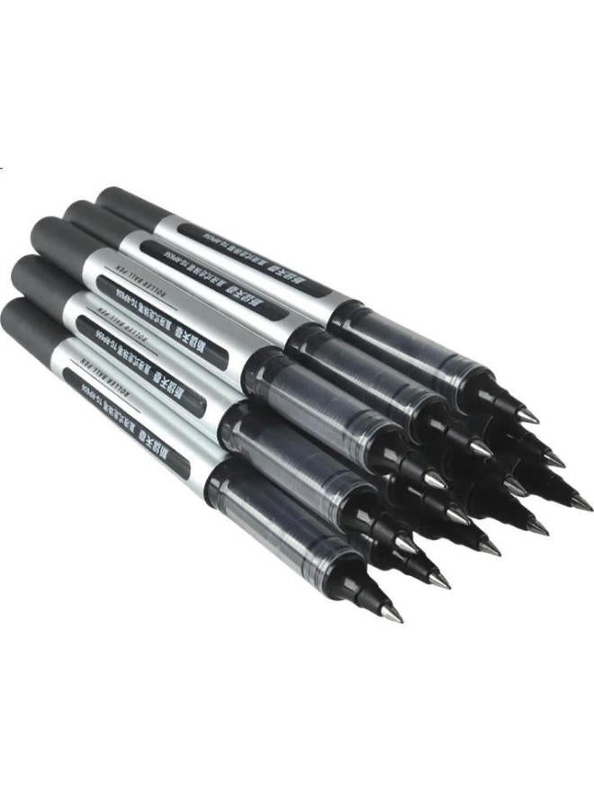 Tango Gel Pen, 0.5Mm Bullet Tip, 12-Pack, Direct Liquid Rollerball Pen, Black, Water-Based Ink, High-End Business Quick-Drying Office Supplies - Image 3