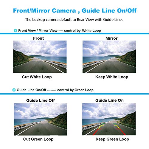 GLK License Plate Backup Camera HD Front Rear View Reverse Camera with 7 LED Night Vision 170 Degree Viewing Angle, Waterproof, for Cars - Image 4