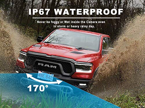 GLK License Plate Backup Camera HD Front Rear View Reverse Camera with 7 LED Night Vision 170 Degree Viewing Angle, Waterproof, for Cars - Image 5