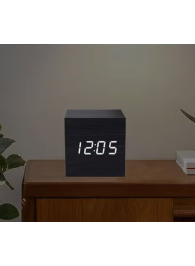 Mini Wooden Alarm Clock with LED Display  - Image 3