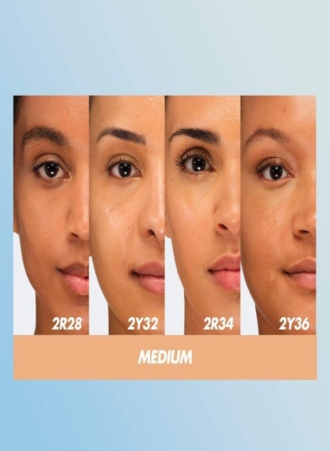 MAKE UP FOR EVER HD Skin Hydra Glow Hydrating Foundation with Hyaluronic Acid 30ml / 1oz – Shade 2Y36 Warm Honey – For Medium to Light Tan Skin with Peach Undertones - Image 3