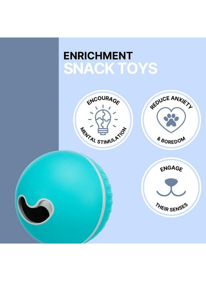 تريكسي كرة الوجبات الخفيفة للقطط والكلاب - الحل الأمثل لتناول الوجبات الخفيفة بشكل مريح ومحكم لحيواناتك الأليفة (14 سم، أزرق) - Image 4