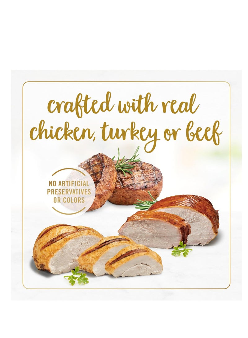 Fancy Feast مجموعة متنوعة من طعام القطط الرطب الخالي من الحبوب من مجموعة Fancy Feast Poultry and Beef Feast Classic Pate - (عبوة من 30 علبة) 3 أونصات