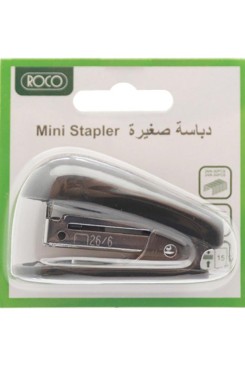 ROCO Desk Stapler - Small Up to 15 Sheets of 80 gsm · 19 Sheets of 70 gsm · Black - Image 1