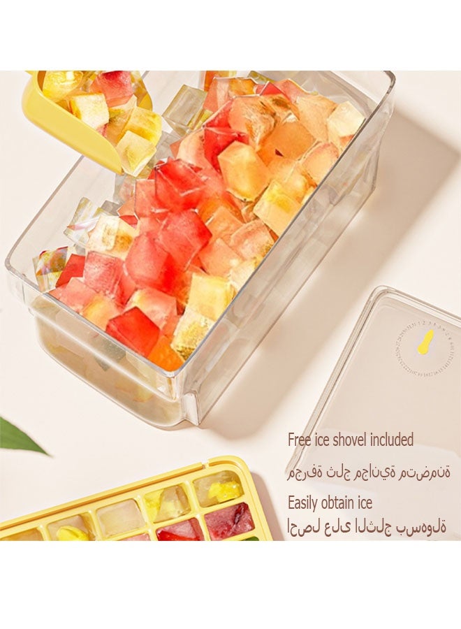 Bukela Ice Cube Tray, 64 Nuggets Silicone Ice Cube Tray with Lid and Bin, Press Easy Ice Release, Ice Maker For Freezer, Juice, Beverage, Whiskey (Green with Bin) - Image 4