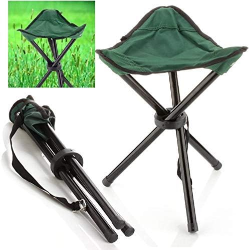 PARSPAR Tripod Chair Folding Mini Folding Chair Portable Stool Camping Travelling 3Leg ChairCamping Accessories Portable Fishing Beach Outdoor Collapsible ChairsOutdoor Camping Fishing Chair