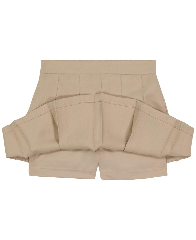 IZOD Girls' School Uniform Pull-on Scooter Skirt with Undershorts, Knit Waistband & Functional Pockets, Wrinkle Resistant, Khaki 976, 10 - Image 2