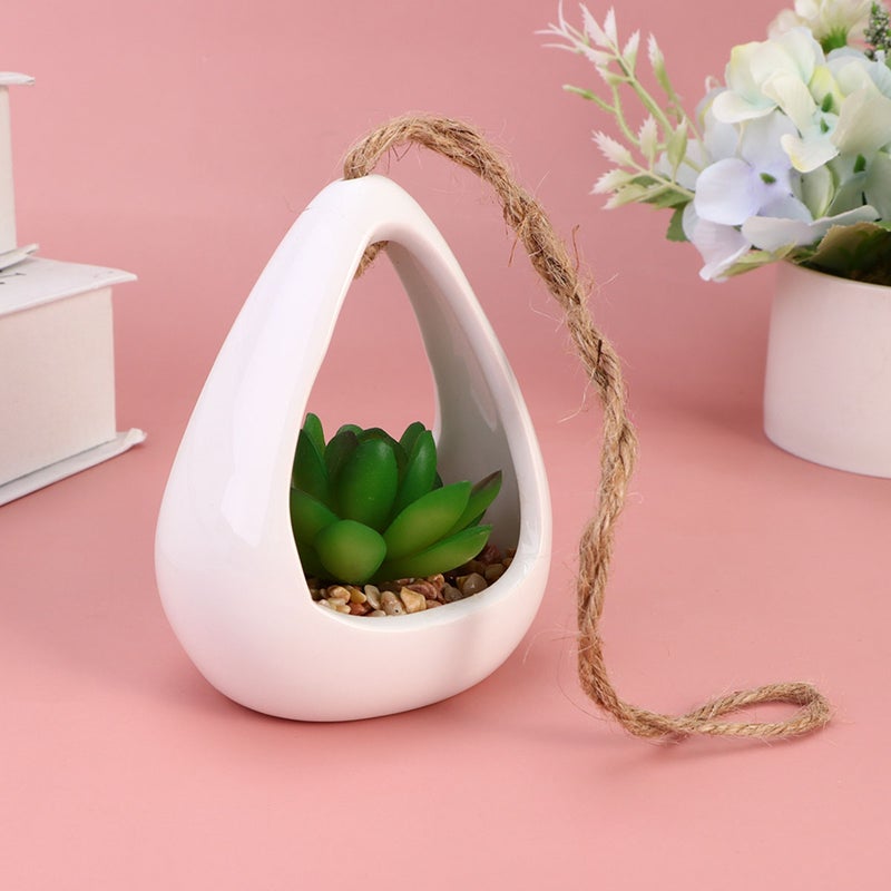 🌱 زينة نباتات عصارية اصطناعية مزروعة للزينة على المكتب - Image 3