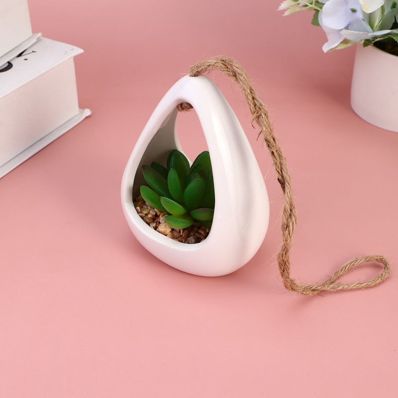 🌱 زينة نباتات عصارية اصطناعية مزروعة للزينة على المكتب - Image 5
