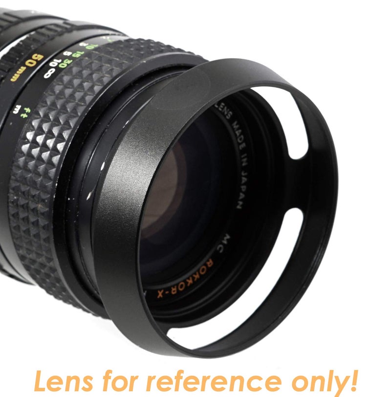 Fotasy Metal Curved Lens Hood - 46mm Vented Hood for Fuji, Leica, Olympus, Panasonic, Sony Lenses - Image 3