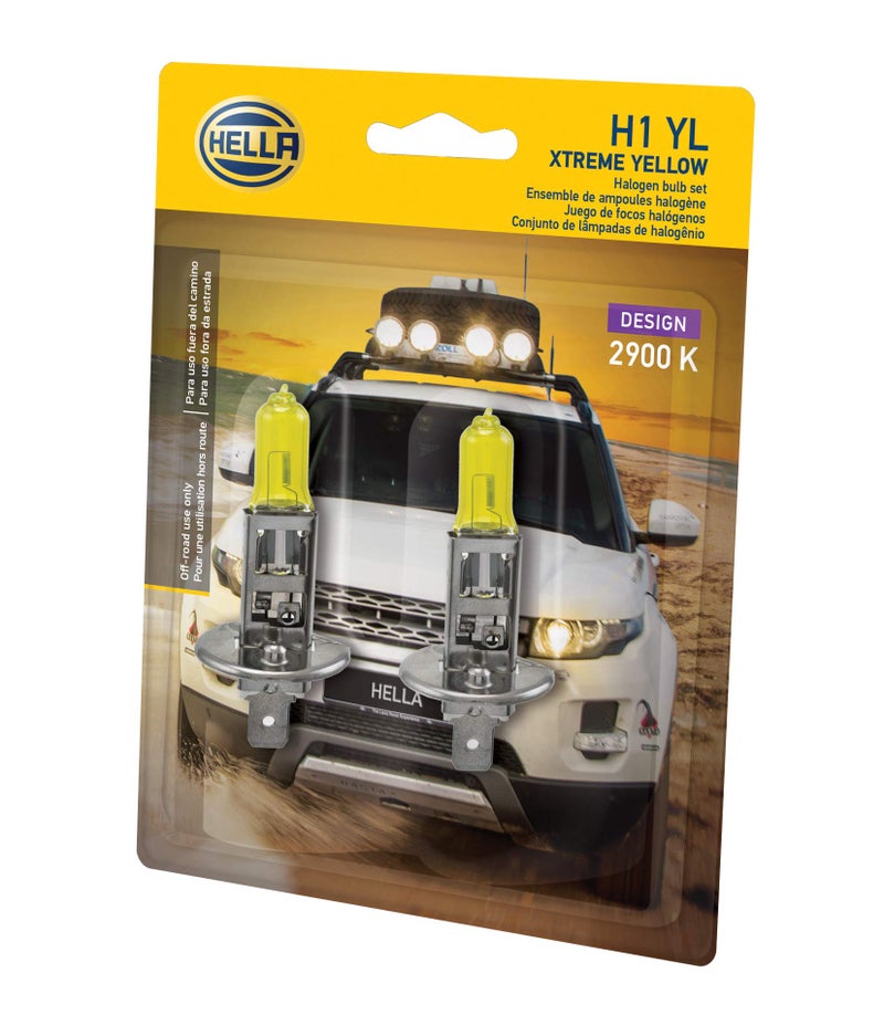 HELLA H1 YL Xtreme Yellow Bulbs, 12V, 55W - Image 2