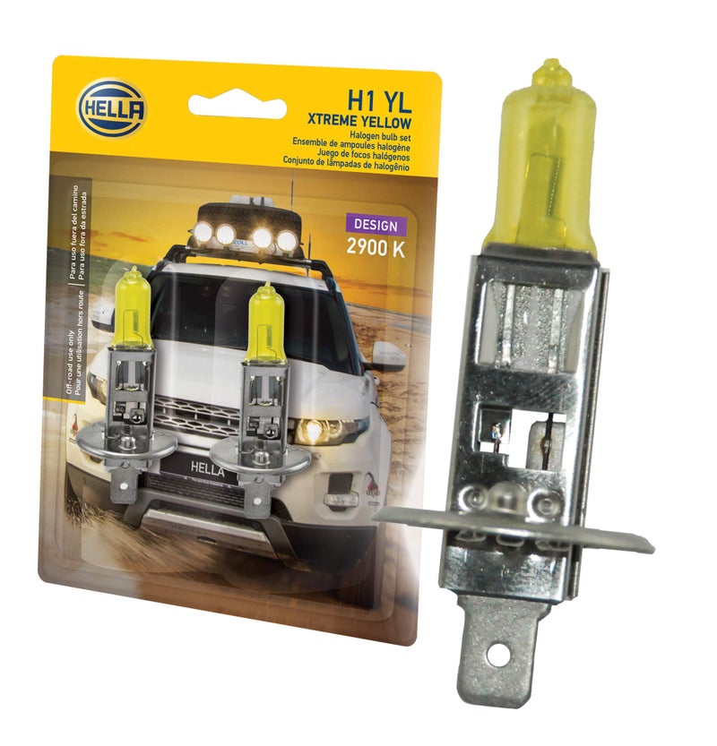 HELLA H1 YL Xtreme Yellow Bulbs, 12V, 55W - Image 1