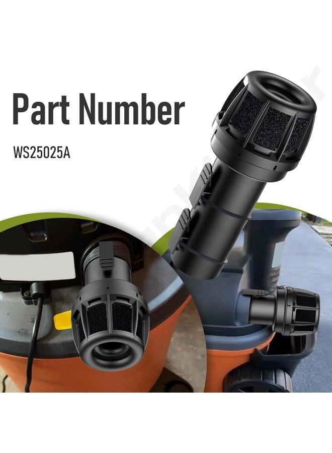 KitchenKipper WS25025A 2-1/2inch Muffler Diffuser Wet/Dry Vac Attachment Compatible with Craftsman Shop Vacuums, Fits Most vacs with a standard 2-1/2" exhaust port - Image 4