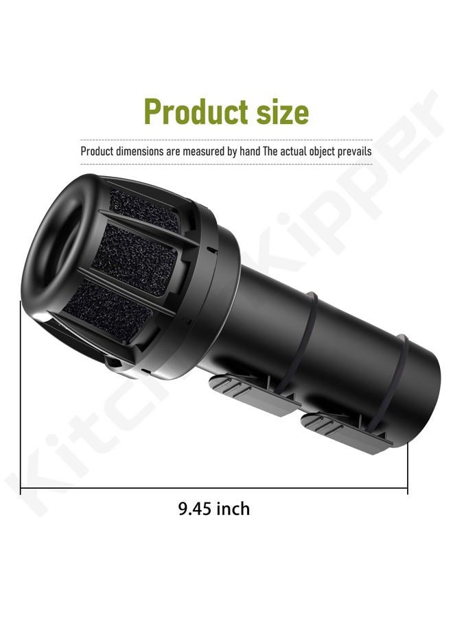 KitchenKipper WS25025A 2-1/2inch Muffler Diffuser Wet/Dry Vac Attachment Compatible with Craftsman Shop Vacuums, Fits Most vacs with a standard 2-1/2" exhaust port - Image 2