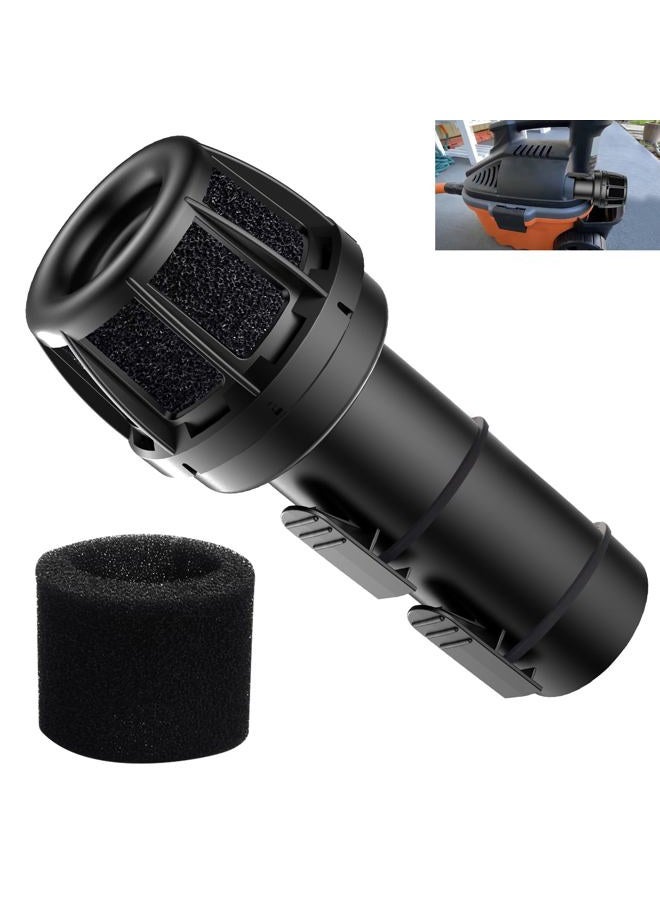 KitchenKipper WS25025A 2-1/2inch Muffler Diffuser Wet/Dry Vac Attachment Compatible with Craftsman Shop Vacuums, Fits Most vacs with a standard 2-1/2" exhaust port - Image 1