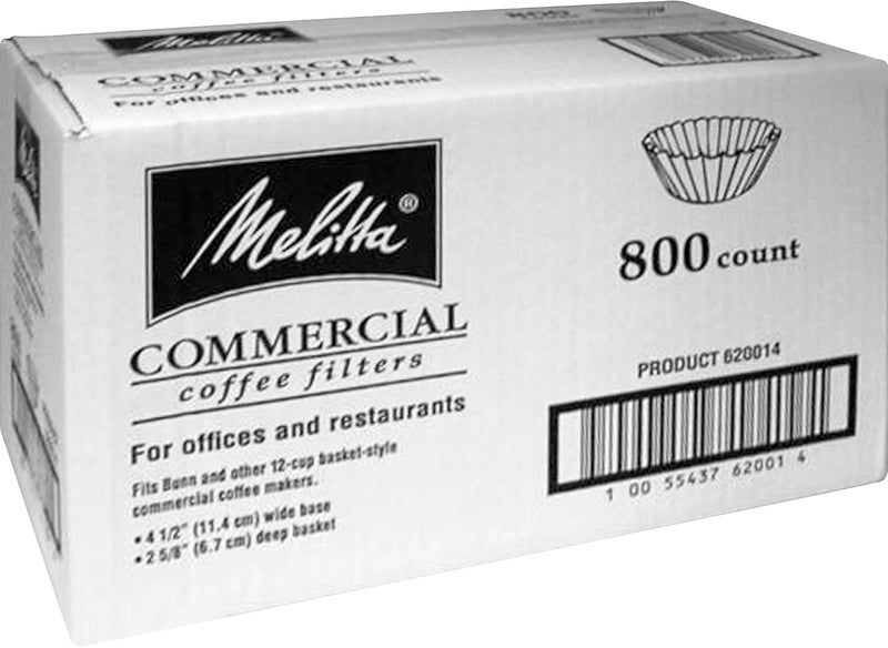 Melitta Melitta MLA620014 Basketstyle Coffeemaker Coffee Filters 800  Box White - Image 3