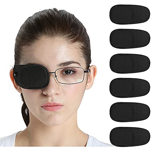 FCAROLYN 6pcs Eye Patch for Glasses (Normal Size, Black) - Image 5