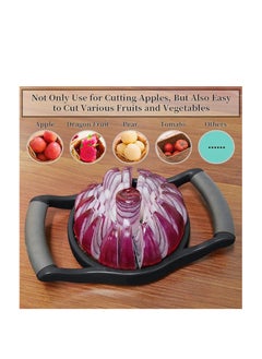 Generic Rana store sharp stainless steel Apple and fruit slicer with easy-to-hold handle with 8 blades, a versatile fruit and vegetable slicer(one piece )from Rana store  - Image 3