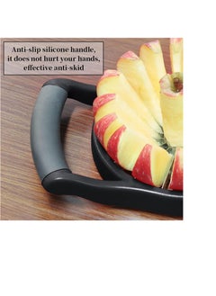 Generic Rana store sharp stainless steel Apple and fruit slicer with easy-to-hold handle with 8 blades, a versatile fruit and vegetable slicer(one piece )from Rana store  - Image 2