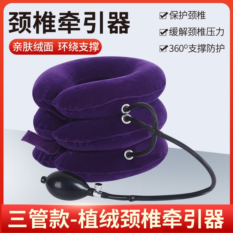 Inflatable Neck Brace, Cervical Spine Traction, Home Neck Brace Stretcher, Cervical Spine Neck Brace for Women and Men, Comfortable Correction of Cervical  Spine - Image 1