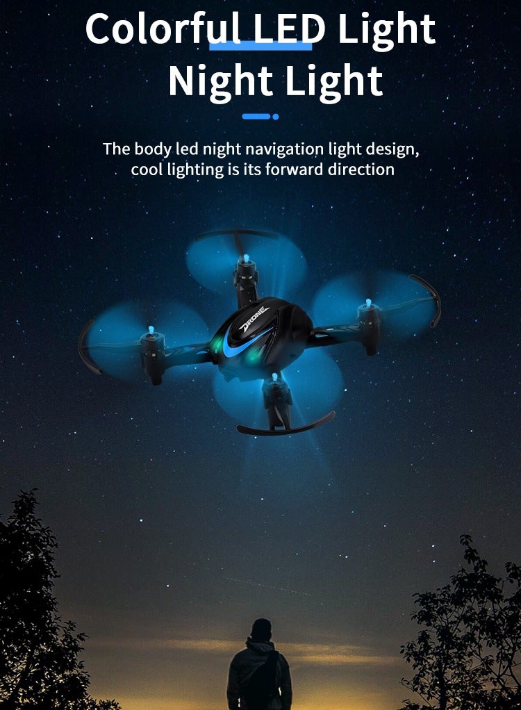 Remote Control One-Click& 360 ° Roll With LED Lights  Mini Drone - Image 4