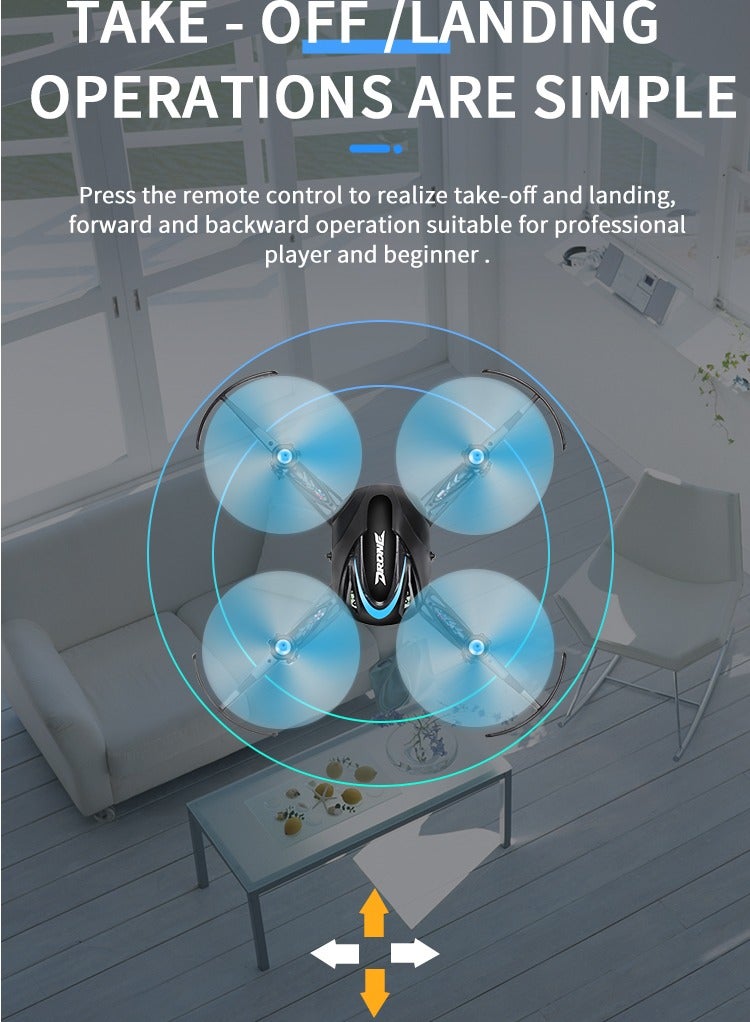 Remote Control One-Click& 360 ° Roll With LED Lights  Mini Drone - Image 5