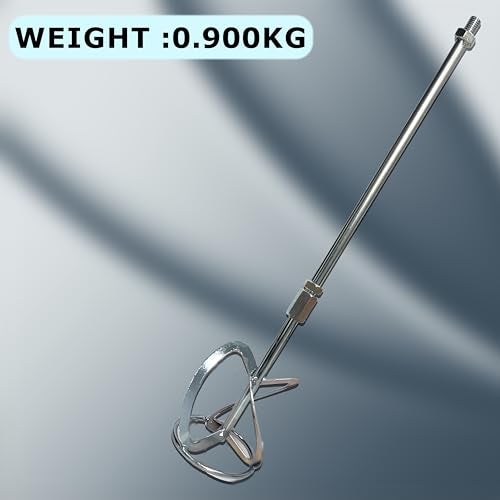 iBELL Heavy-Duty M12 Paint Mixer Rod – 59 cm Steel Spiral Paddle | Compatible with iBELL PM12-50 | Ideal for Paint, Mortar, Cement, Plaster & Adhesives - Image 3