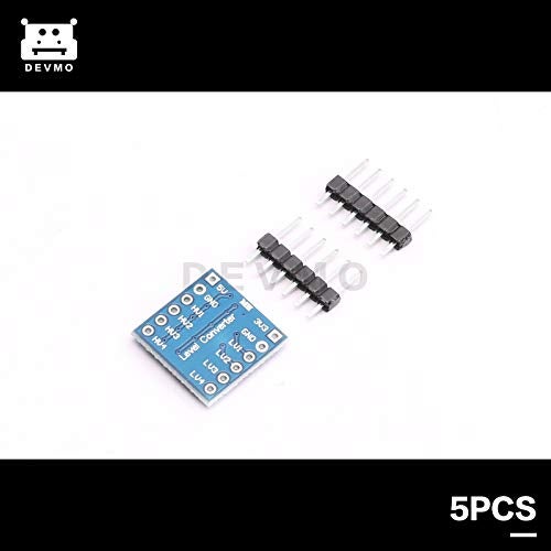 DEVMO 5PCS IIC I2C Logic Level Converter Bi-Directional Module 4 Channels 5V to 3.3V Shifter Compatible with Ar-duino - Image 3