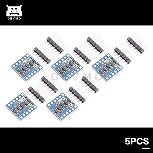 DEVMO 5PCS IIC I2C Logic Level Converter Bi-Directional Module 4 Channels 5V to 3.3V Shifter Compatible with Ar-duino - Image 2