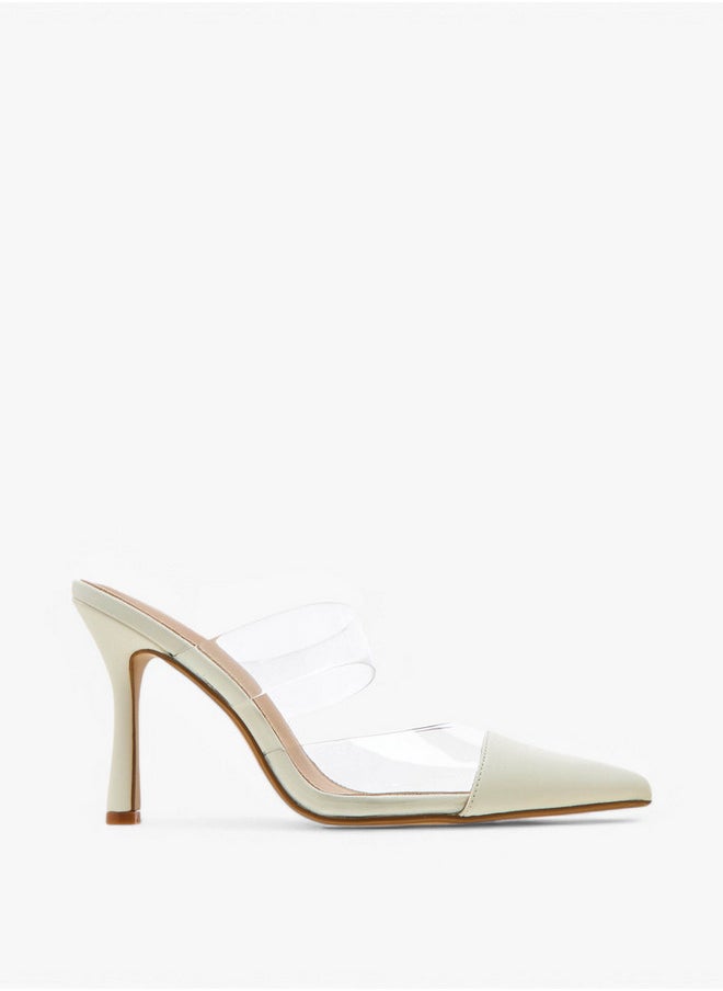 Flora Bella By Shoexpress Pointed Toe Slip-On Mules with Stilettos Heel  - Image 3