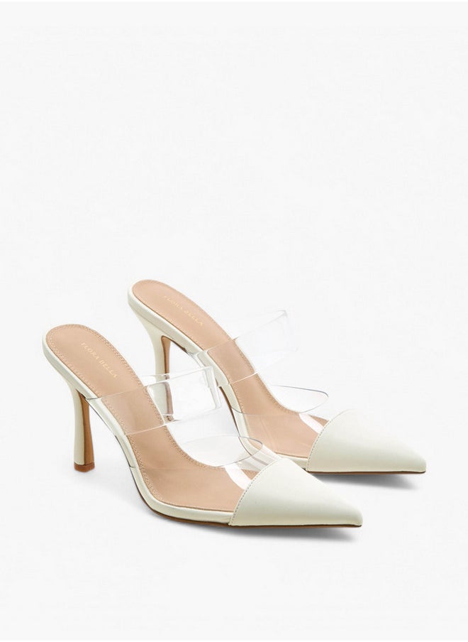 Flora Bella By Shoexpress Pointed Toe Slip-On Mules with Stilettos Heel  - Image 1