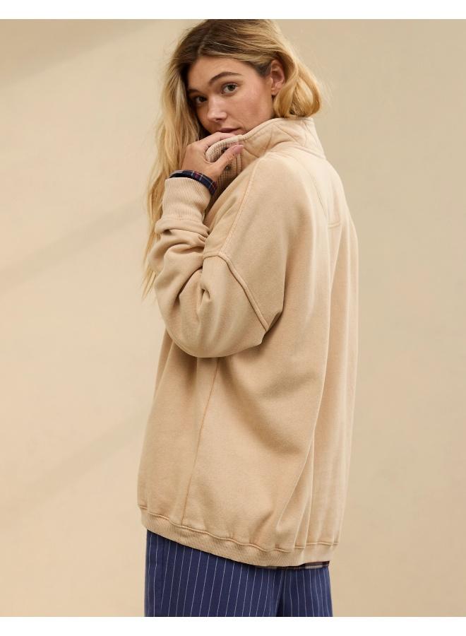 Aerie Aerie Getaway Quarter Snap Sweatshirt  - Image 5