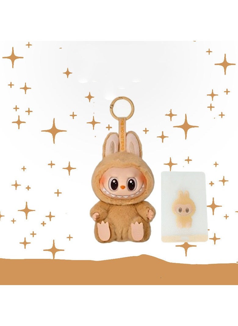 LABUBU Labubu Heart-fluttering Macaron Vinyl Face Blind Box Plush Toy Labubu Doll Keychain  - Image 1