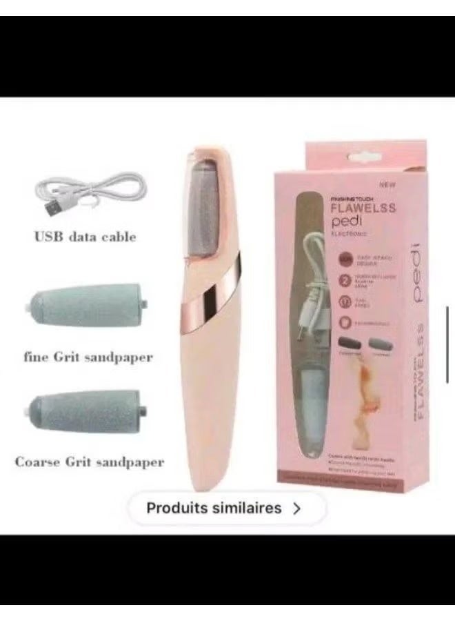 Electric Foot File for Dead Skin and Cracks Removal with Exfoliating Roller – Professional At-Home Pedicure for Foot Care and USB Charging for Smoother Heels - Image 5