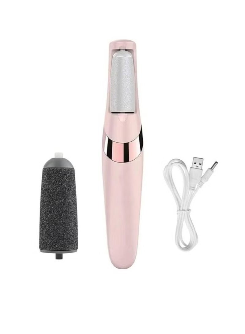 Electric Foot File for Dead Skin and Cracks Removal with Exfoliating Roller – Professional At-Home Pedicure for Foot Care and USB Charging for Smoother Heels - Image 2
