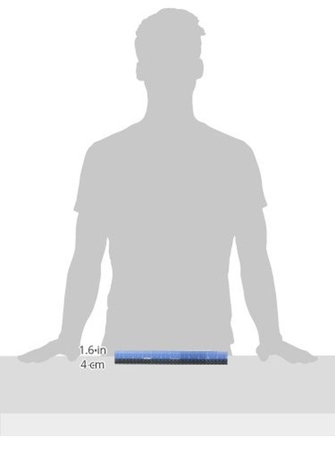 فيكتور مسطرة فيكتور EZ12PBL بلاستيكية ثنائية اللون، سهلة القراءة، مقاس 12 بوصة، مزودة بوحدات قياس بالبوصة والسنتيمتر والمليمتر، أزرق/أسود - Image 3