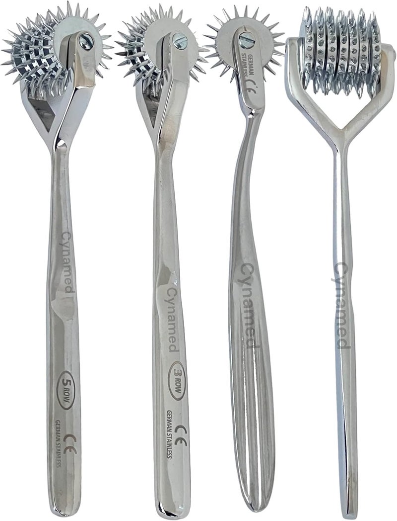 Cynamed Premium German Wartenberg Pinwheel Set - 1, 3, 5, and 7 Wheel Set of 4 - Image 5