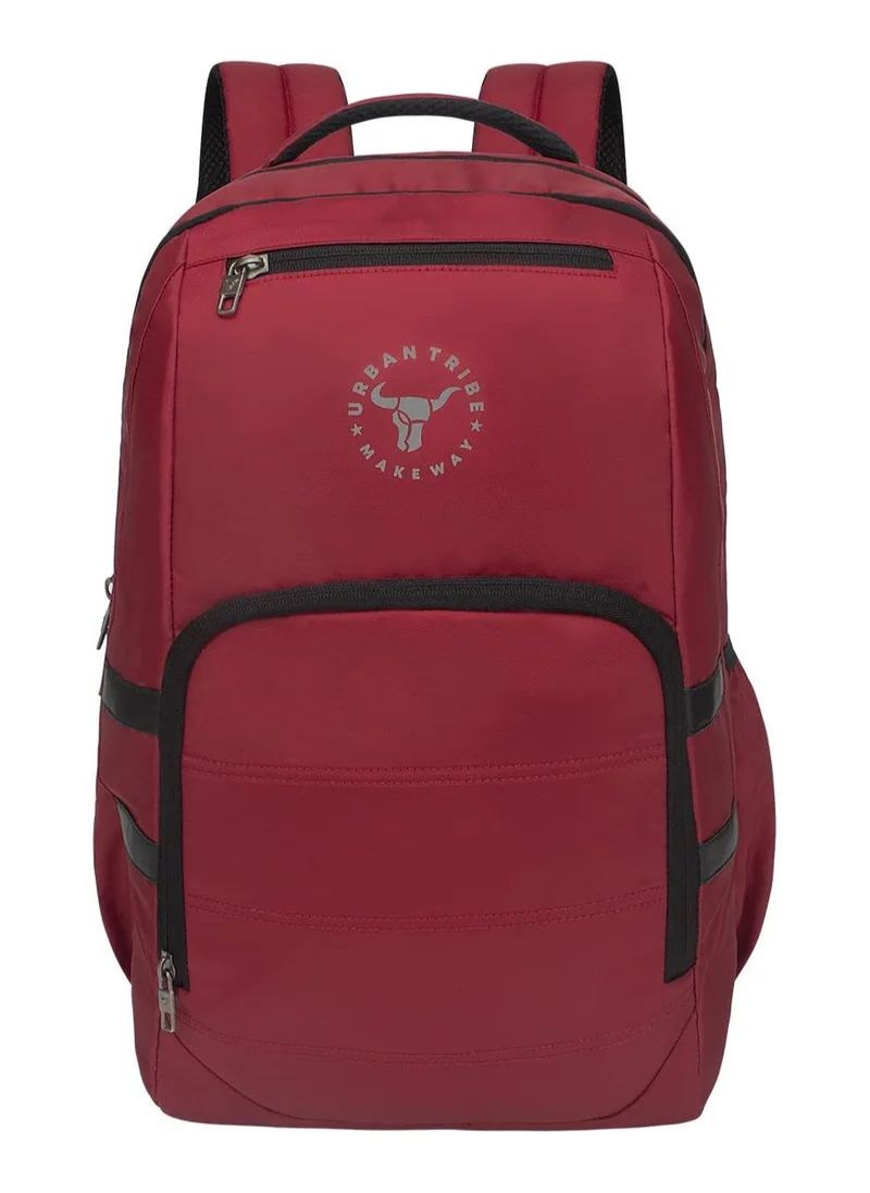 إربان ترايب URBAN TRIBE Accelerator 28 Liters Maroon Laptop Office Travel Backpack For Men And Women, Boys And Girls | Anti Theft Lock Zippers